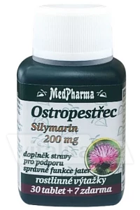 Ostropestřec (Silymarin 200 mg) foto
