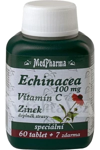 Echinacea, vitamín C, zinek foto