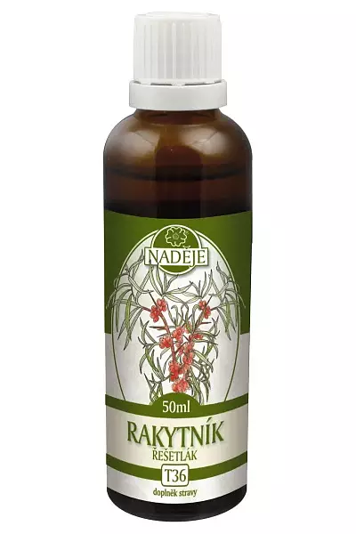 Rakytník řešetlák - bylinná tinktura foto