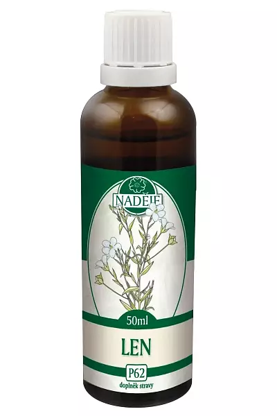 Len - tinktura z pupenů foto