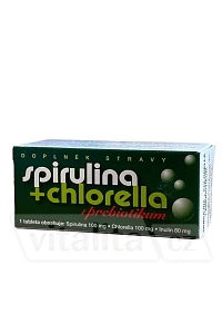 Spirulina + chlorella + prebiotikum foto