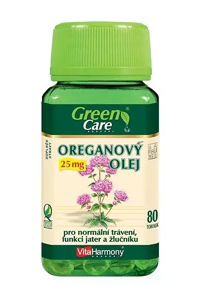 Oreganový olej 25 mg foto