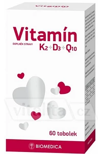 Vitamín K2 + D3 + Q10 foto