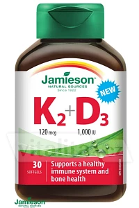 Vitamíny K2 120mcg a D3 1000 IU foto