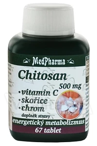 Chitosan 500 mg + vitamin C + skořice + chrom foto