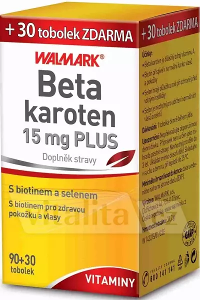 Beta karoten 15 mg Plus photo