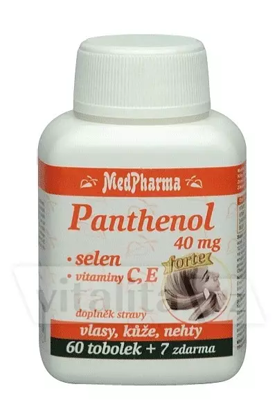 Panthenol, selen, vitamín C, E photo