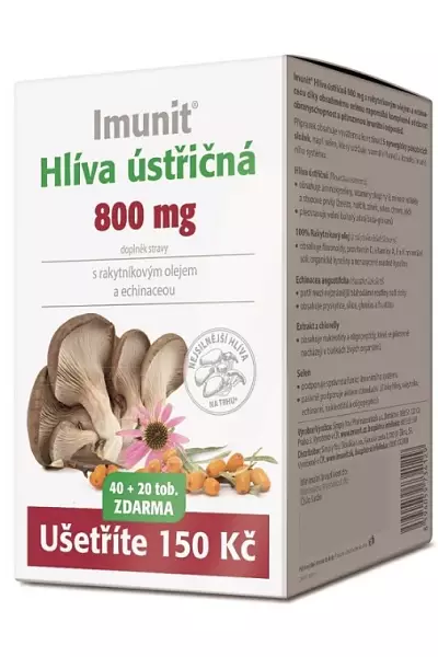 Hlíva ústřičná 800 mg s rakytníkovým olejem a echinaceou photo