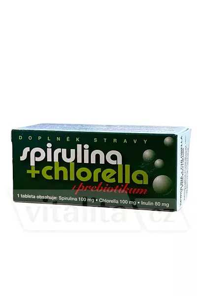 Spirulina + chlorella + prebiotikum photo
