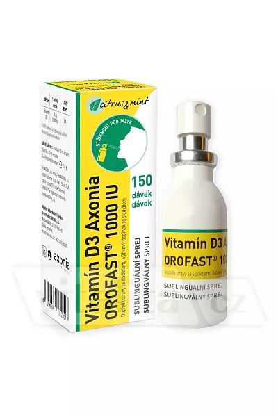 Vitamín D3 Axonia OROFAST 1000 IU photo