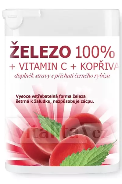 Železo 100% + vitamin C + kopřiva photo