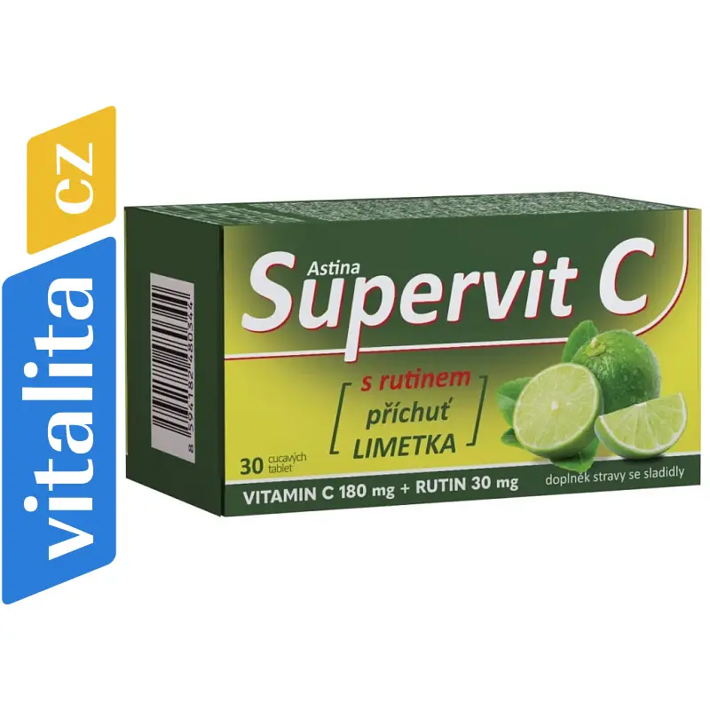 Astina Supervit C s rutinem limetka 30 tablet