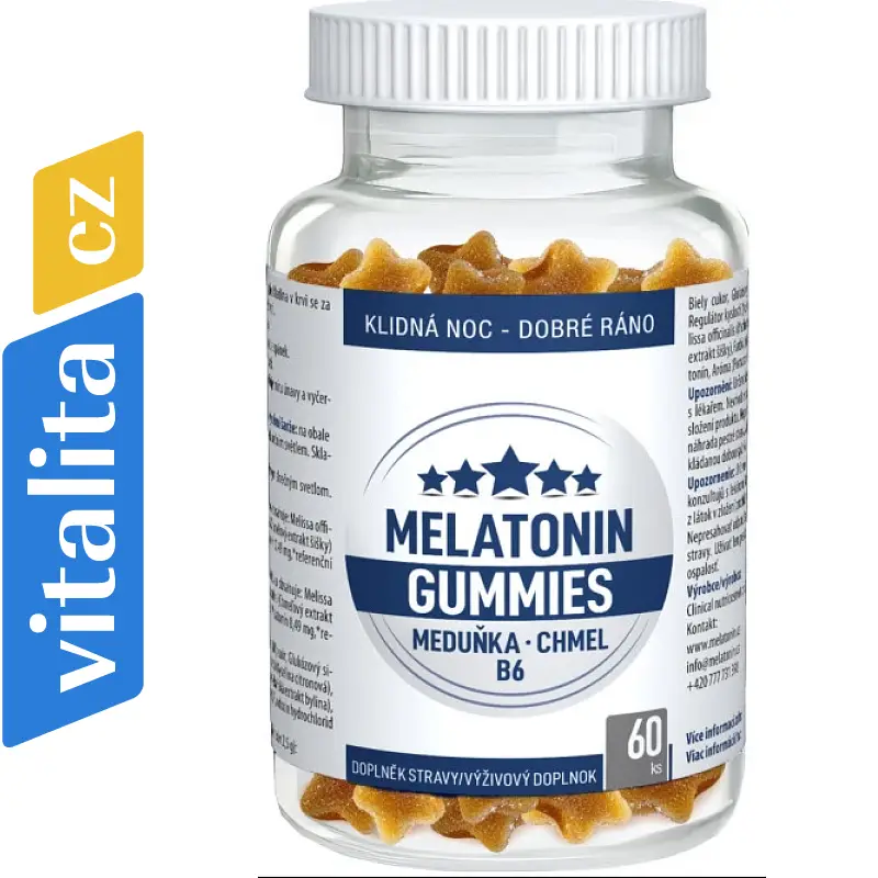 Clinical Melatonin Gummies 60 pektinových bonbónů