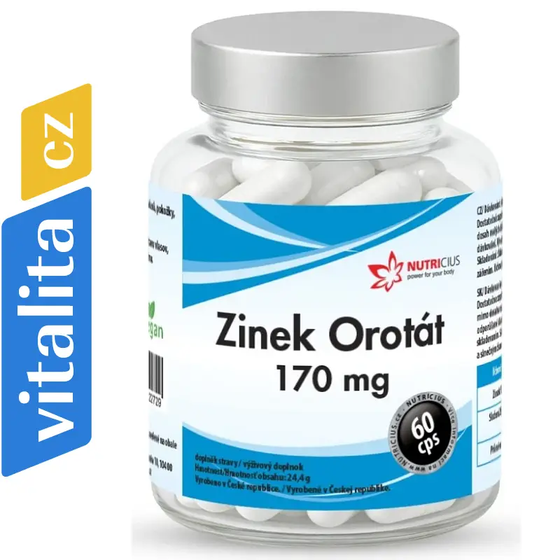 NUTRICIUS Zinek Orotát 170mg cps.60