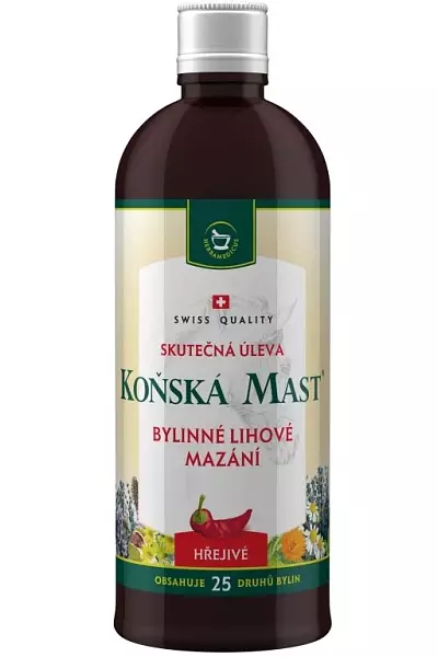 Koňská mast bylinná lihová – hřejivá photo