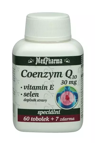 Coenzym Q10 30 mg, vitamín E, selen photo