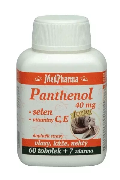Panthenol, selen, vitamín C, E photo