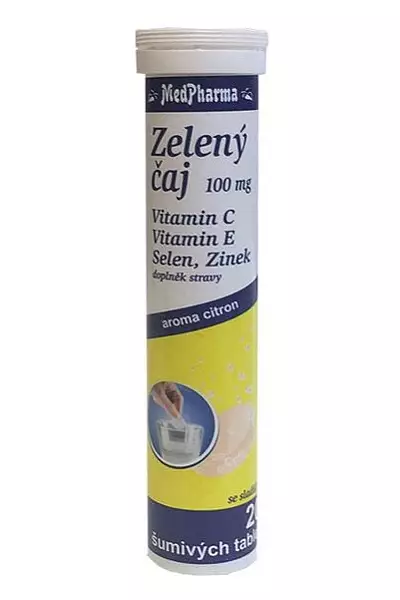 Zelený čaj, zinek, vitamín E, C, selen photo