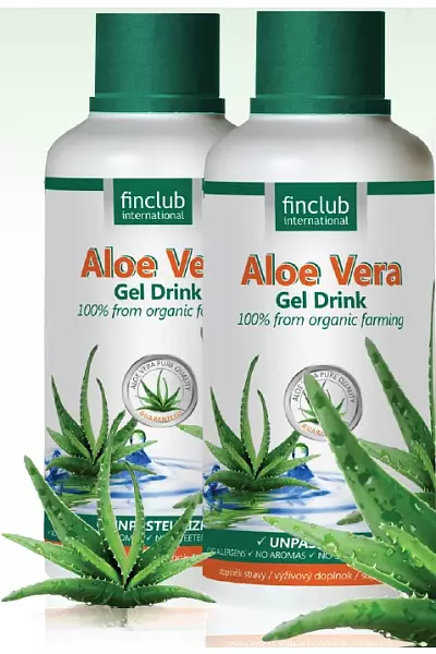 Aloe vera gel drink photo