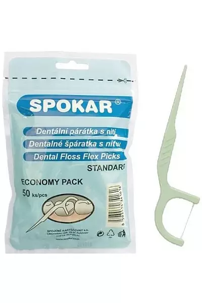 Dentální párátka s nití photo