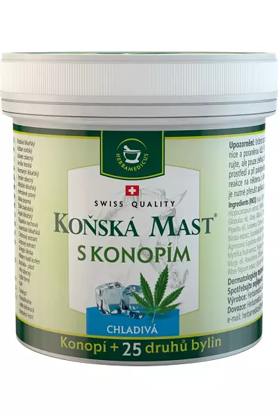 Koňská mast s konopím chladivá photo