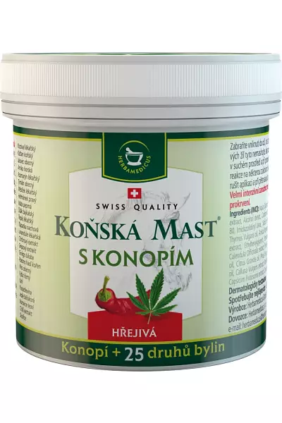 Koňská mast s konopím hřejivá photo
