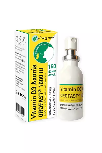 Vitamín D3 Axonia OROFAST 1000 IU photo