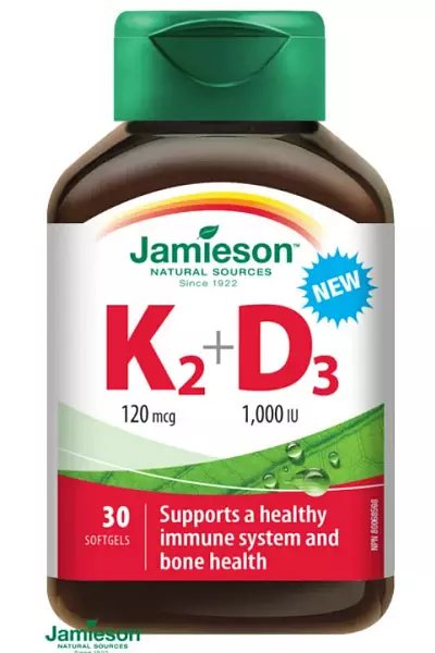 Vitamíny K2 120mcg a D3 1000 IU photo
