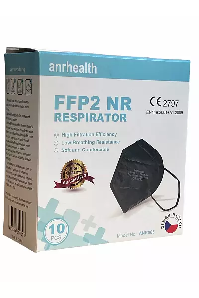 Respirátor FFP2 NR- černý photo