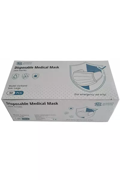 Ústenka rouška Disposable MEDICAL 3-vrstvá jednorázová photo
