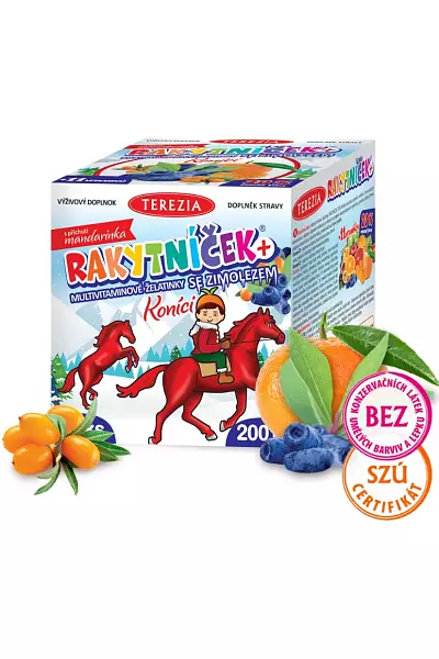 Rakytníček+ multivitaminové želatinky se zimolezem KONÍCI photo