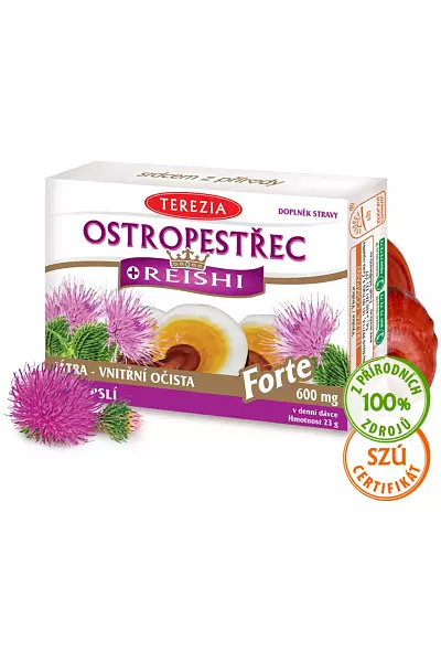 Ostropestřec + reishi forte photo
