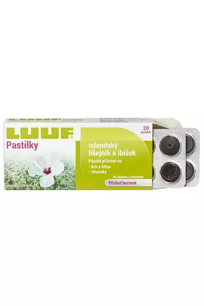 LUUF pastilky, Islandský lišejník a ibišek photo