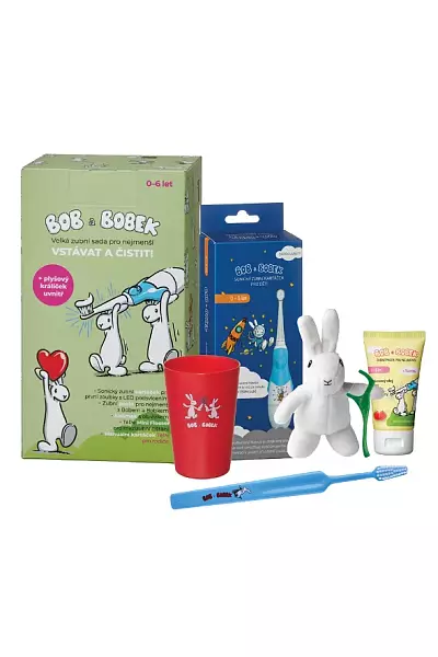 Bob a Bobek dárková sada - modrý photo