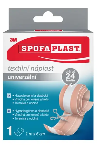 3M Spofaplast 154 Textilní elastická náplast 1m x 6cm photo