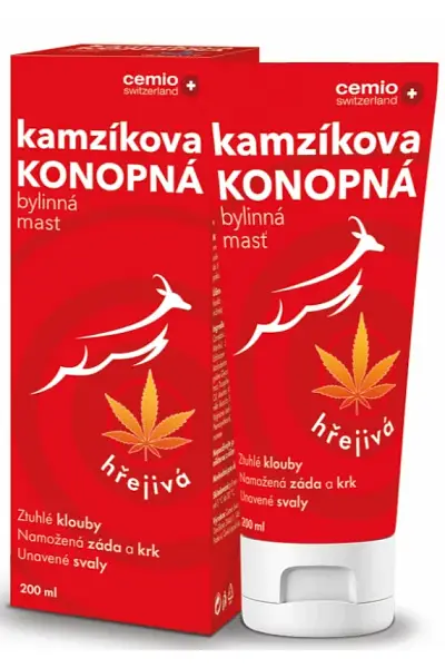 Kamzíkova konopná bylinná mast hřejivá photo
