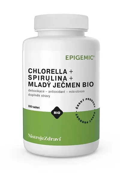 Chlorella+Spirulina+Mladý ječmen BIO Epigemic photo