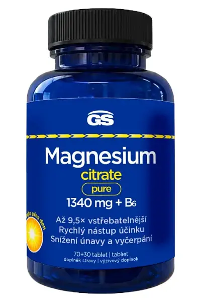 GS Magnesium citrate PURE 1340 mg + B6 photo