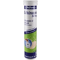 Echinacea, vitamín C, zinek – šumivé tablety foto