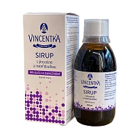 Vincentka sirup jitrocel a mateřídouška foto