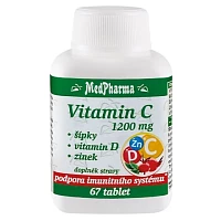Vitamin C 1200 mg s šípky, vitamin D, zinek foto