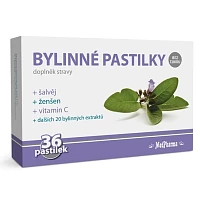 Bylinné pastilky bez cukru, šalvěj, ženšen foto