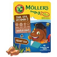 Mollers Omega 3 želé rybičky cola foto