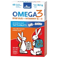 Vitar Kids Omega 3 + Vitaminy D3 + E foto