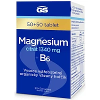 GS Magnesium citrát 1340 mg + B6 foto