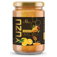 Yuzu + med + mango foto