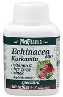 Echinacea 600 forte + kurkumin + vit. C + bez černý + zinek photo