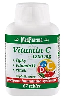 Vitamin C 1200 mg s šípky, vitamin D, zinek photo