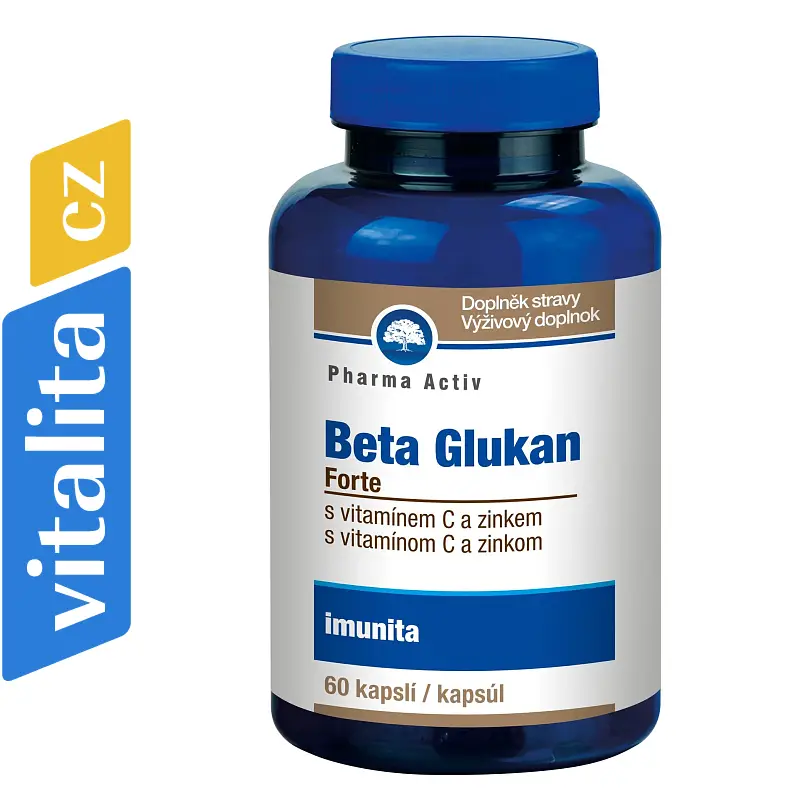 Beta Glukan Forte vitamín C a zinek cps.60
