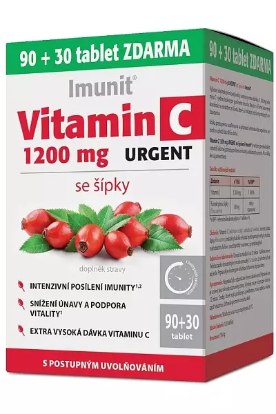 Vitamin C 1200 mg URGENT se šípky Imunit photo
